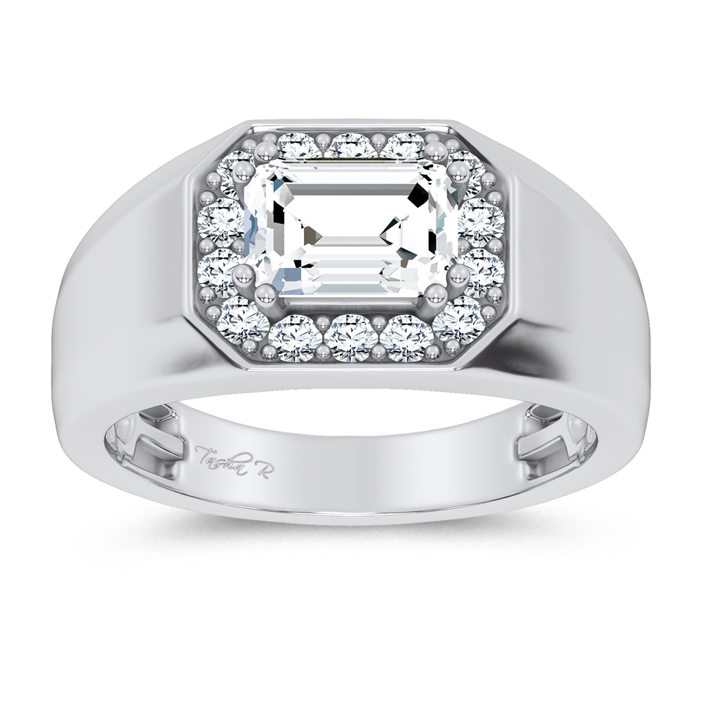 14K 1.98CT Certified Lab Grown Mens Ring