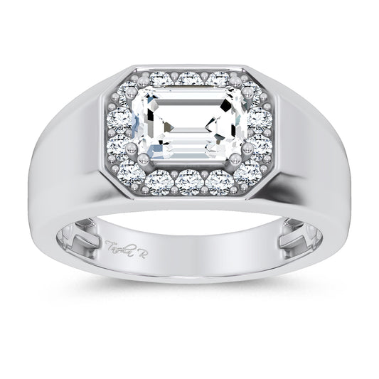 14K 1.98CT Certified Lab Grown Mens Ring
