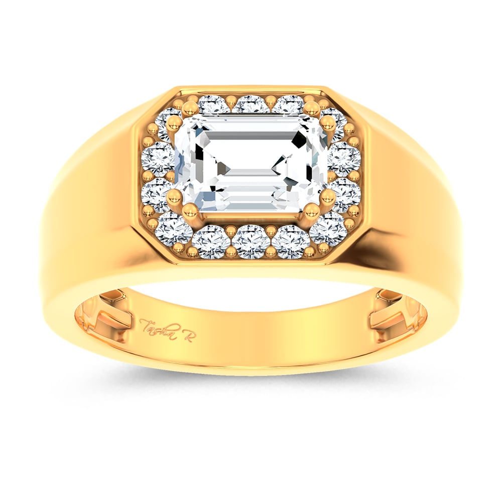 14K 1.98CT Certified Lab Grown Mens Ring