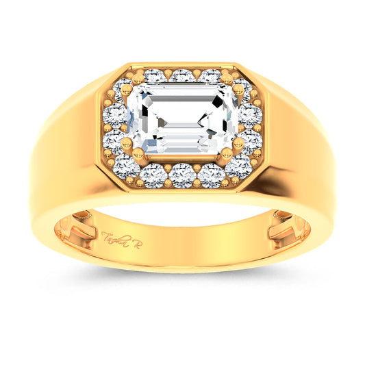 14K 1.98CT Certified Lab Grown Mens Ring