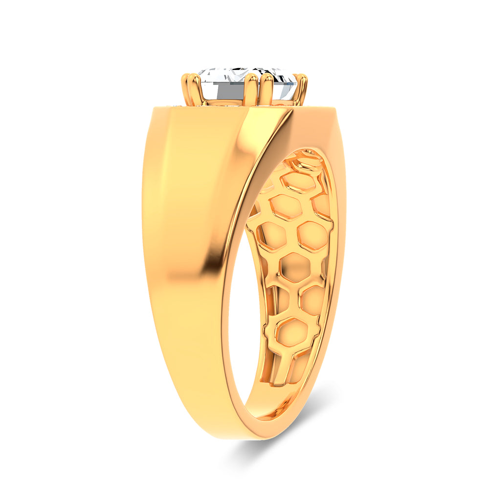 14K 1.98CT Certified Lab Grown Mens Ring