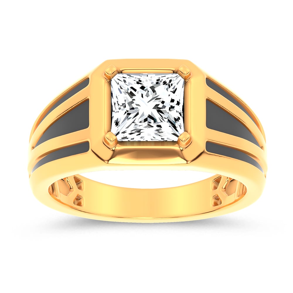 14K 2.00CT Certified Lab Grown Mens Ring