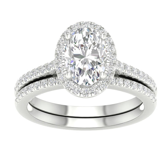 14K 2.00CT Lab Grown Bridal Set