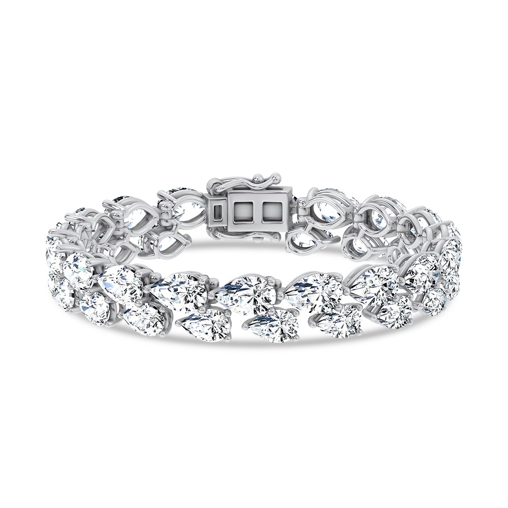 14K 26.50CT Lab Grown Fancy Bracelet
