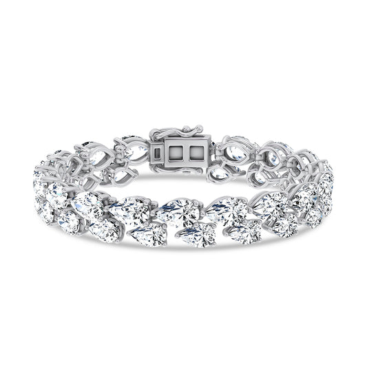 14K 26.50CT Lab Grown Fancy Bracelet