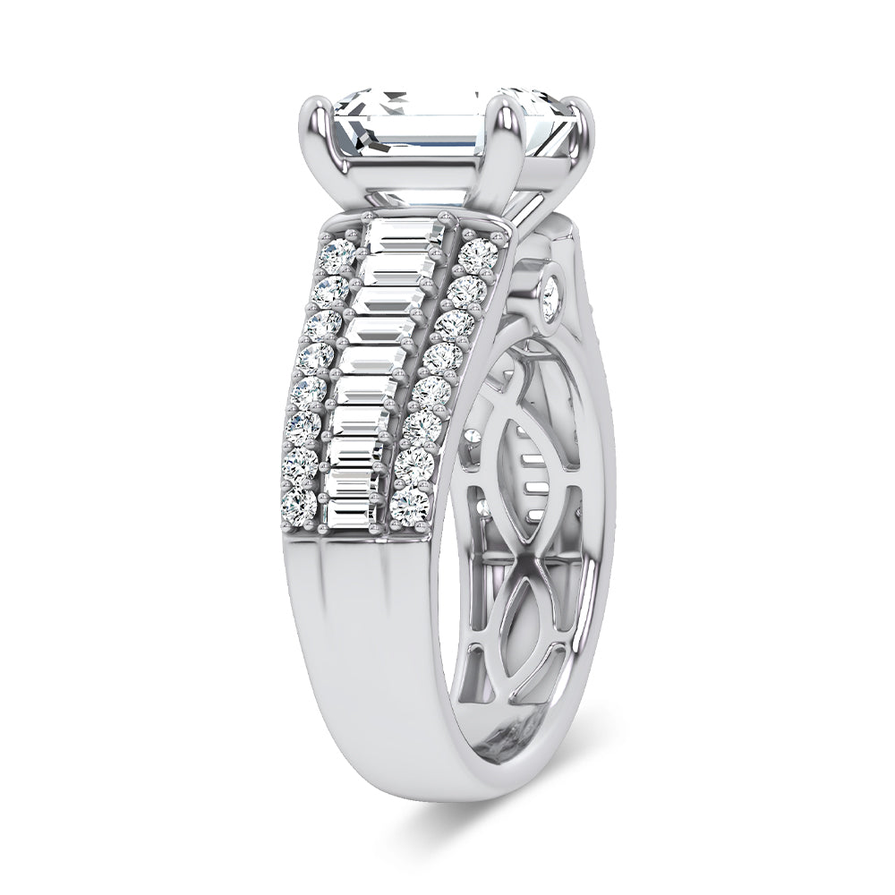 14K 4.00CT Certified Lab Grown Engagement Ring