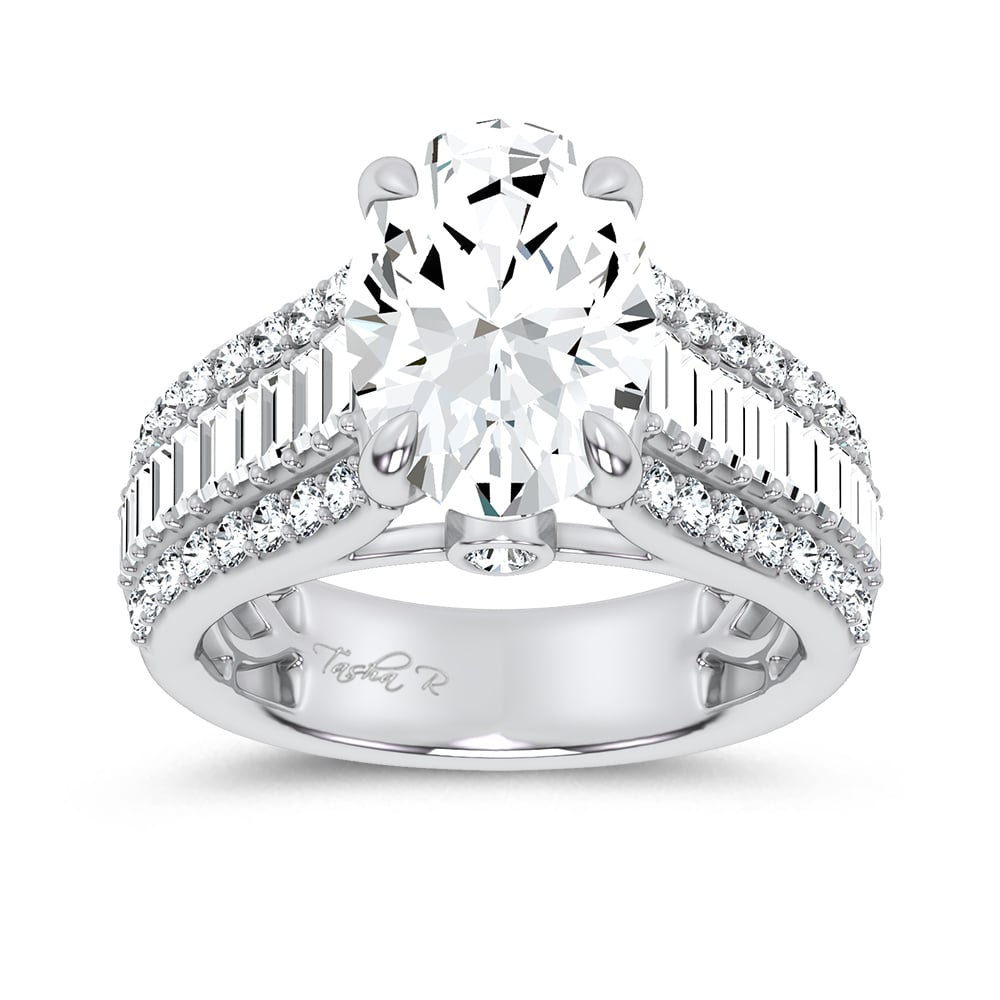 14K 4.00CT Certified Lab Grown Engagement Ring