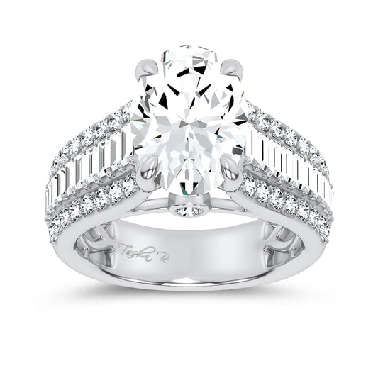 14K 4.00CT Certified Lab Grown Engagement Ring