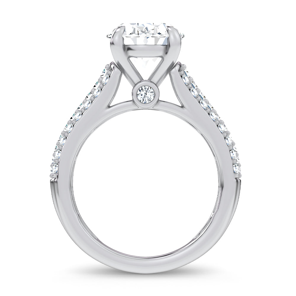 14K 4.00CT Certified Lab Grown Engagement Ring