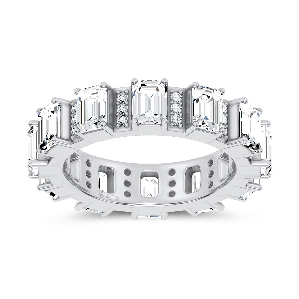 14K 3.17CT Certified Lab Grown Band