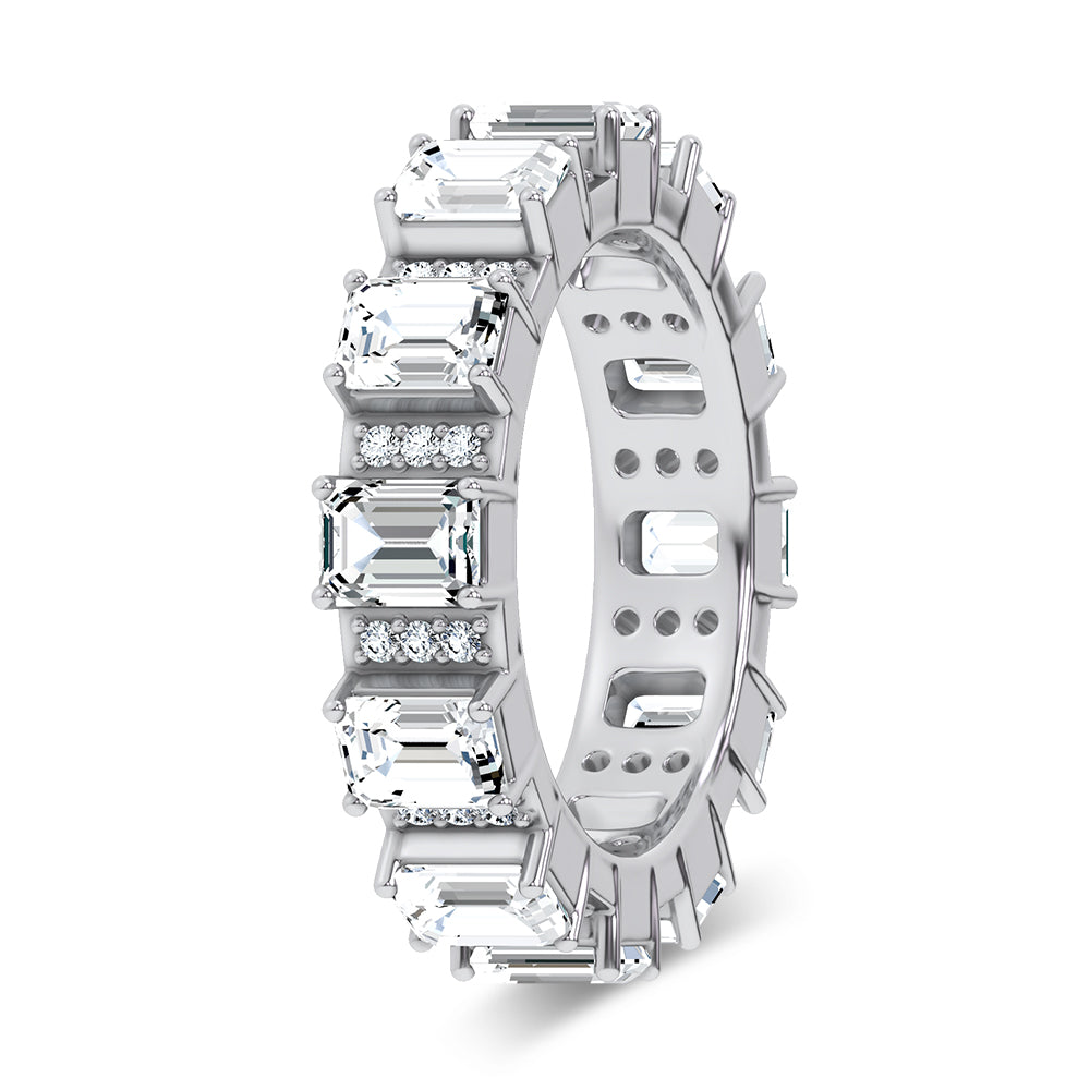 14K 3.17CT Certified Lab Grown Band