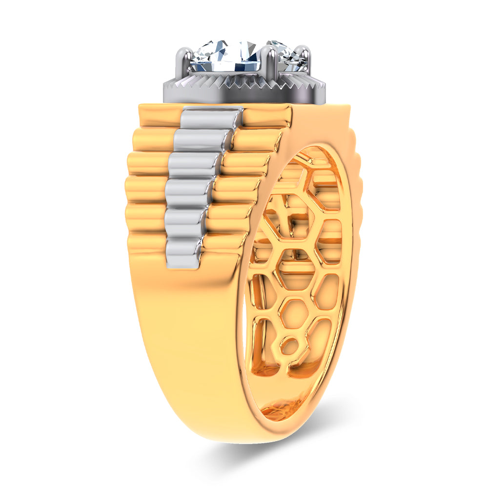 14K 2.00CT Certified Lab Grown Mens Ring