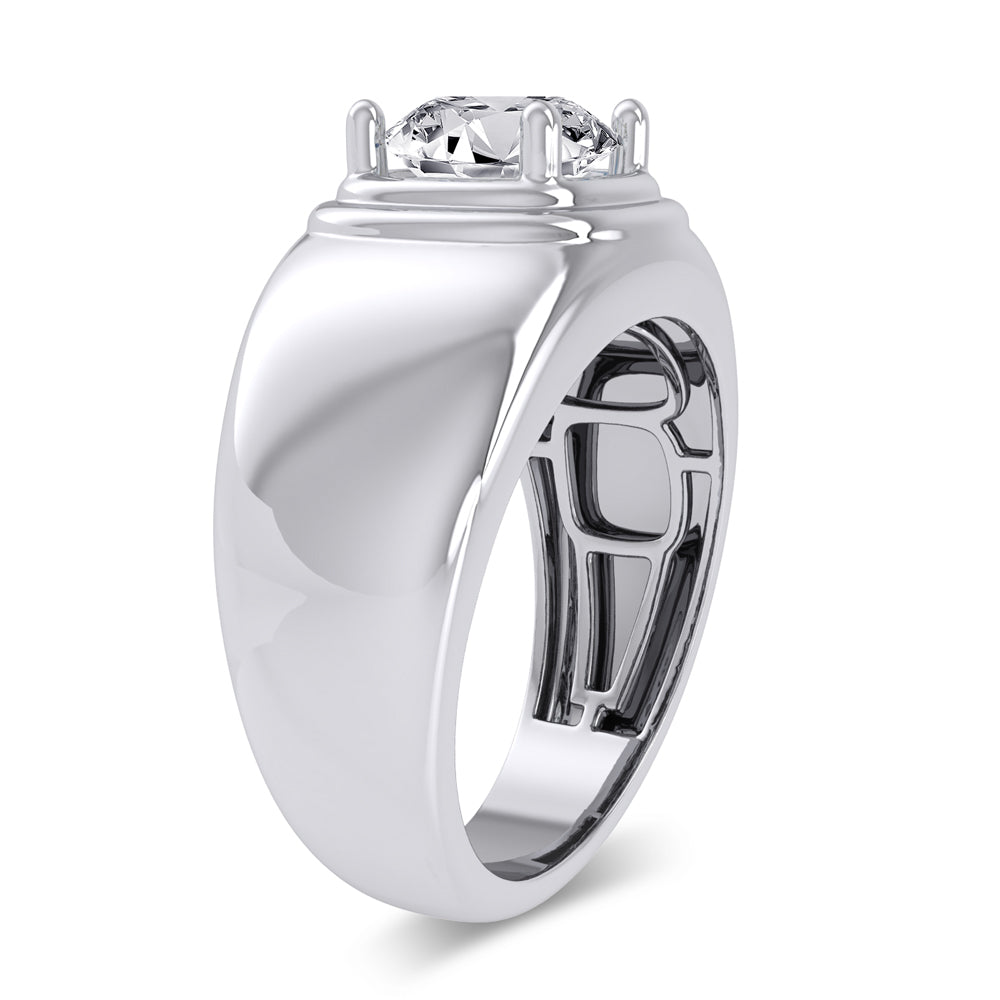 14K 2.00CT Certified Lab Grown Mens Ring
