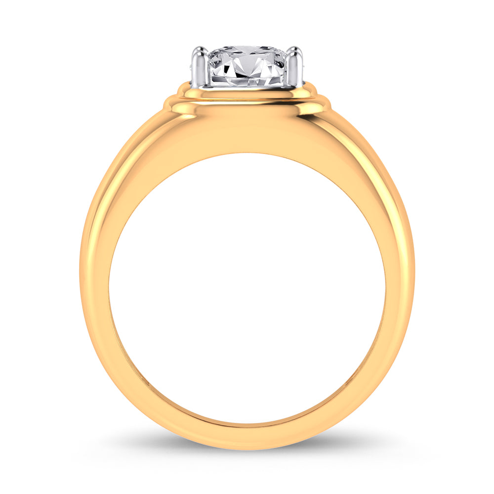 14K 2.00CT Certified Lab Grown Mens Ring