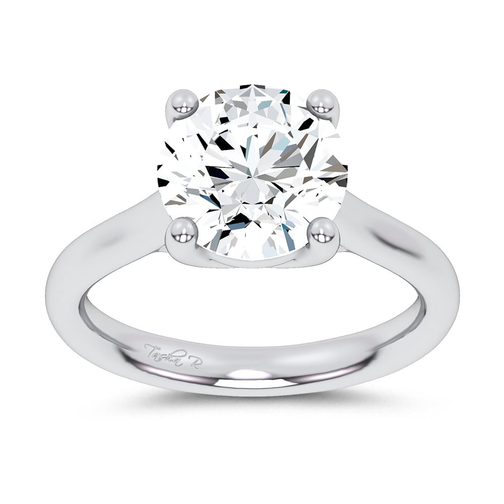 14K 4.00CT Certified Lab Grown Solitaire Ring