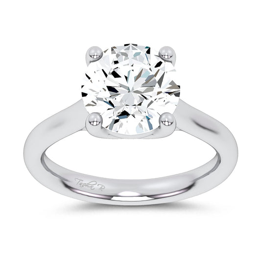 14K 4.00CT Certified Lab Grown Solitaire Ring