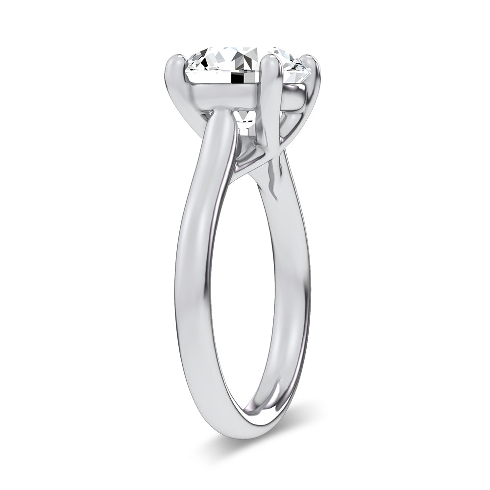 14K 4.00CT Certified Lab Grown Solitaire Ring