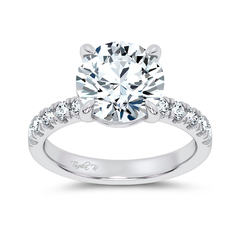 14K 4.50CT Certified Lab Grown Engagement Ring
