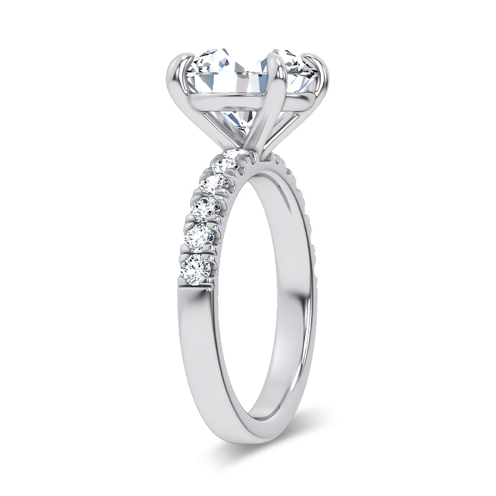 14K 4.50CT Certified Lab Grown Engagement Ring