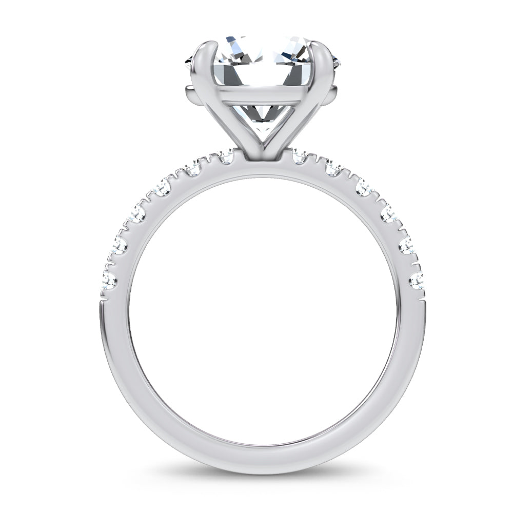14K 4.50CT Certified Lab Grown Engagement Ring