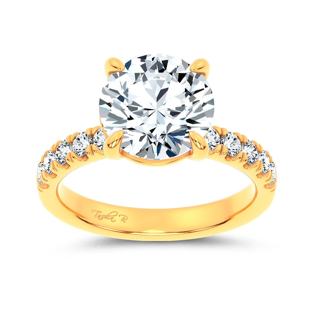 14K 4.50CT Certified Lab Grown Engagement Ring