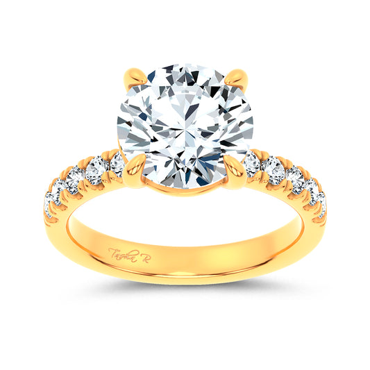 14K 4.50CT Certified Lab Grown Engagement Ring