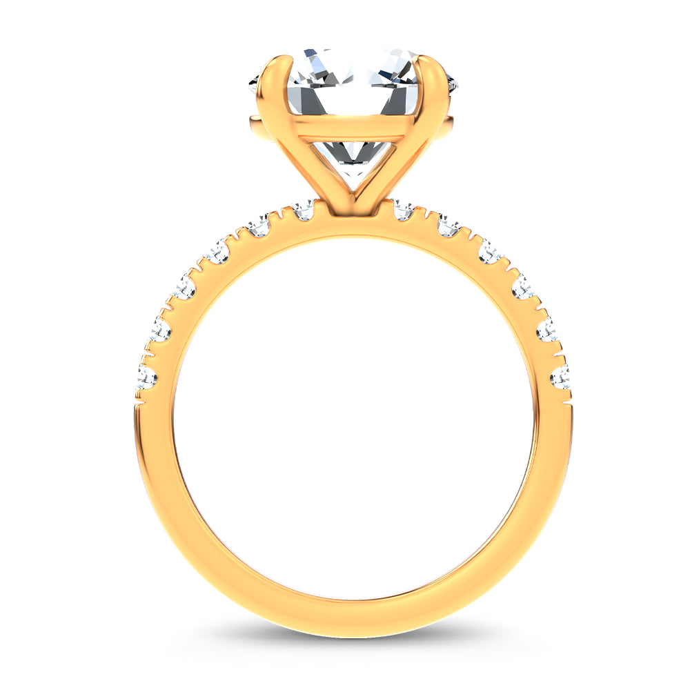 14K 4.50CT Certified Lab Grown Engagement Ring