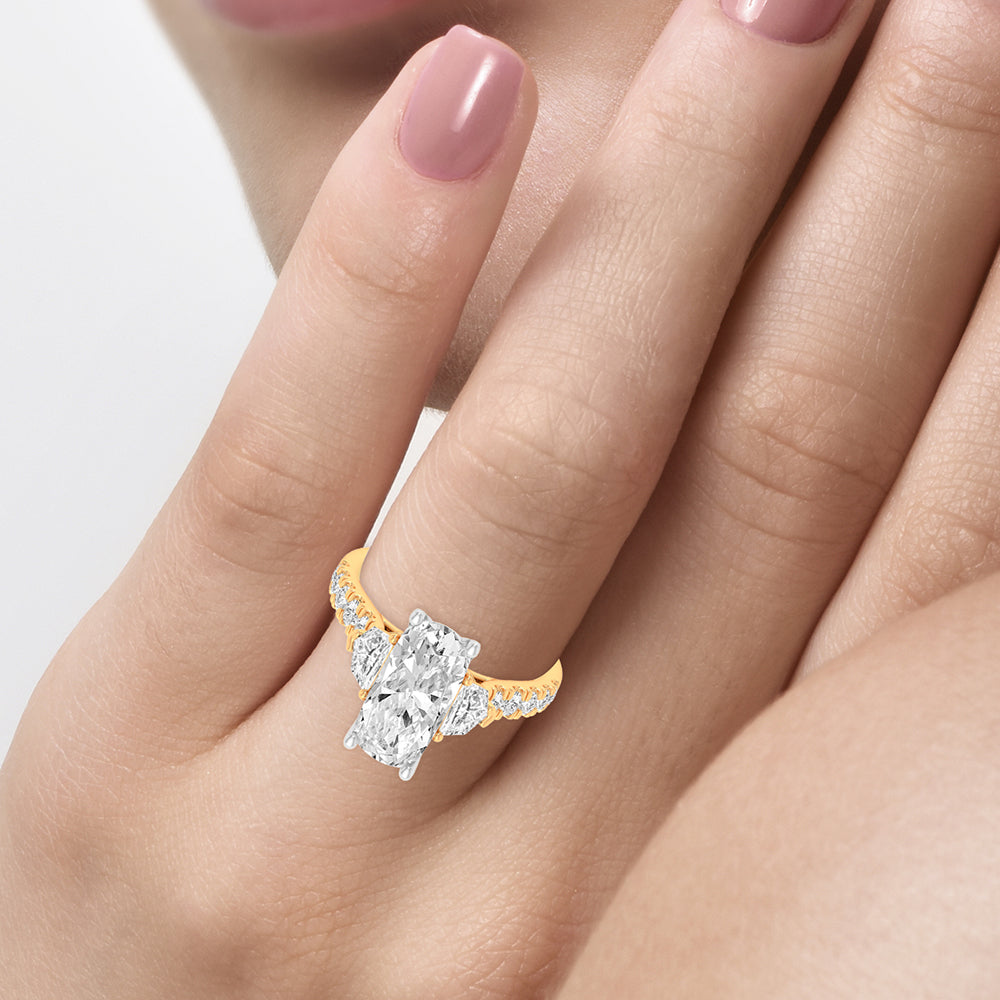 14K 4.90CT Certified Lab Grown Diamond Ring