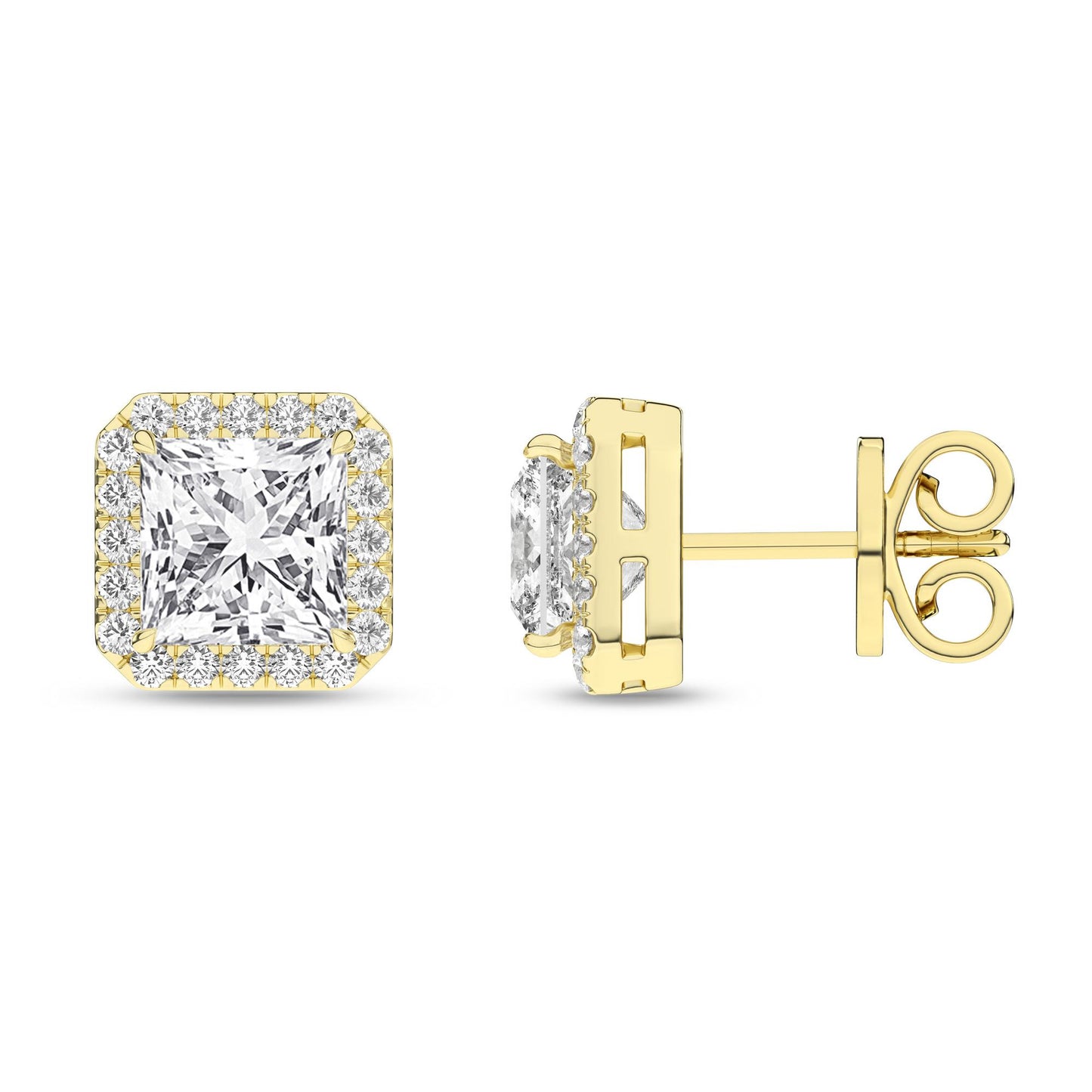 14K 2.25CT Certified Lab Grown Diamond Earrings