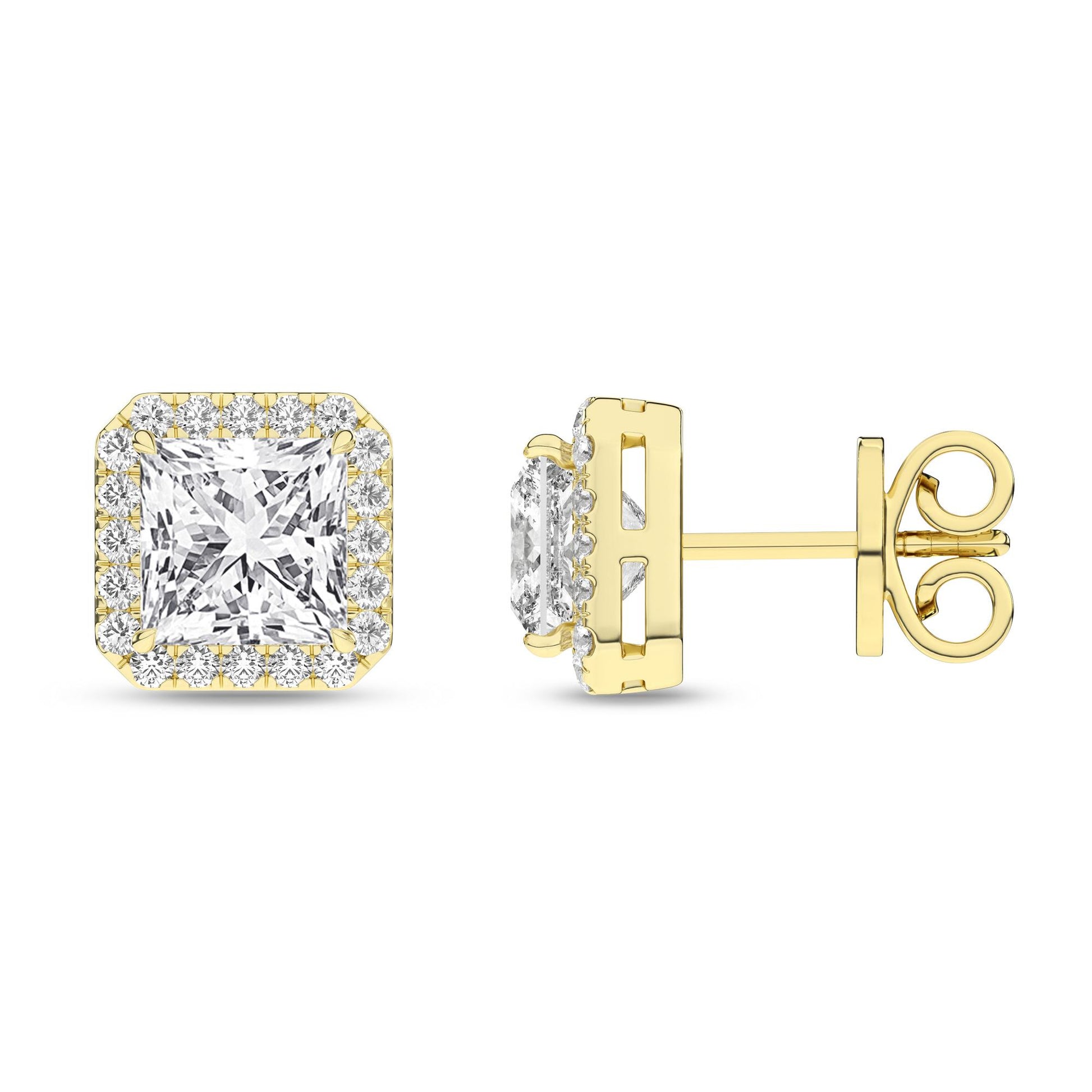 14K 2.25CT Certified Lab Grown Diamond Earrings