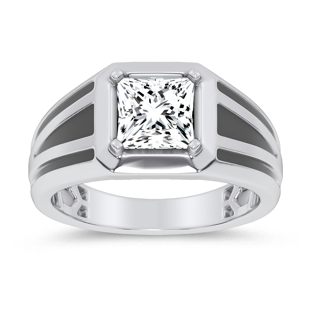 14K 2.00CT Certified Lab Grown Mens Ring