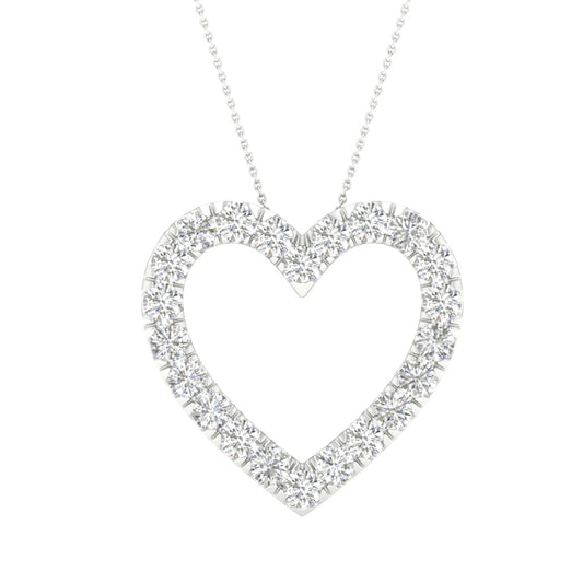 14K 1.00CT Certified Lab Grown Diamond Pendant
