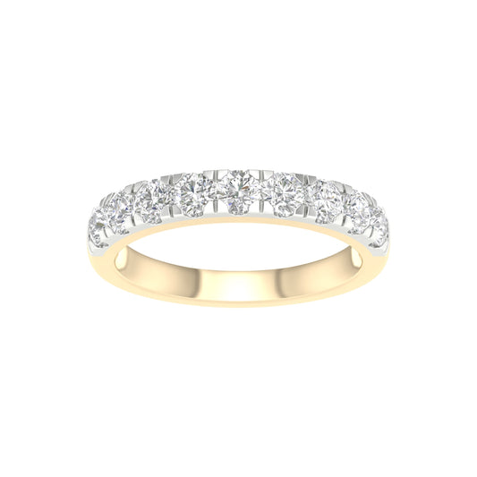 14K 1.00CT Certified Lab Grown Diamond Band