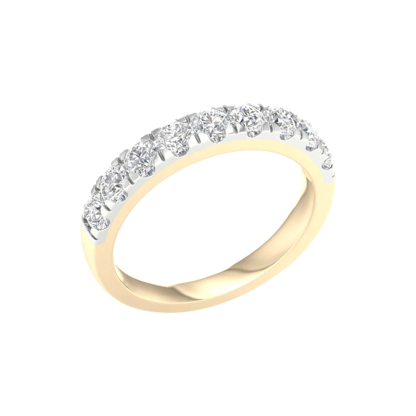 14K 1.00CT Certified Lab Grown Diamond Band