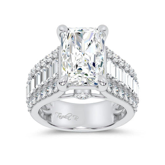 14K 6.50CT Certified Lab Grown Engagement Ring