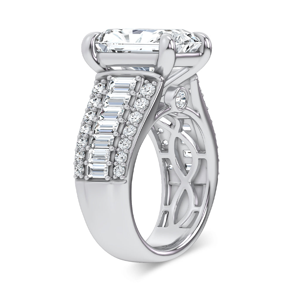 14K 6.50CT Certified Lab Grown Engagement Ring