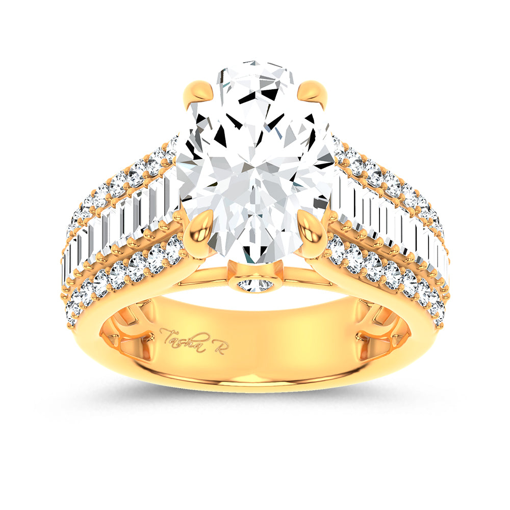 14K 4.00CT Certified Lab Grown Engagement Ring