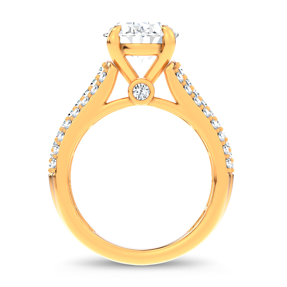 14K 4.00CT Certified Lab Grown Engagement Ring