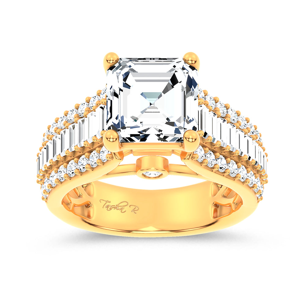 14K 4.00CT Certified Lab Grown Engagement Ring