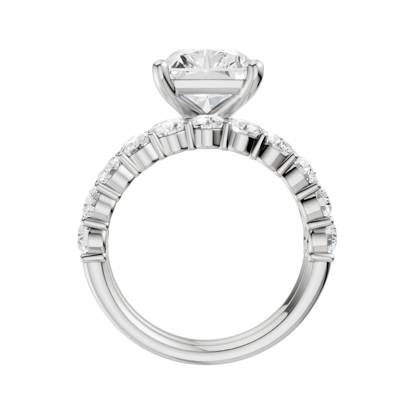14K 6.00CT Certified Lab Grown Diamond Bridal Set