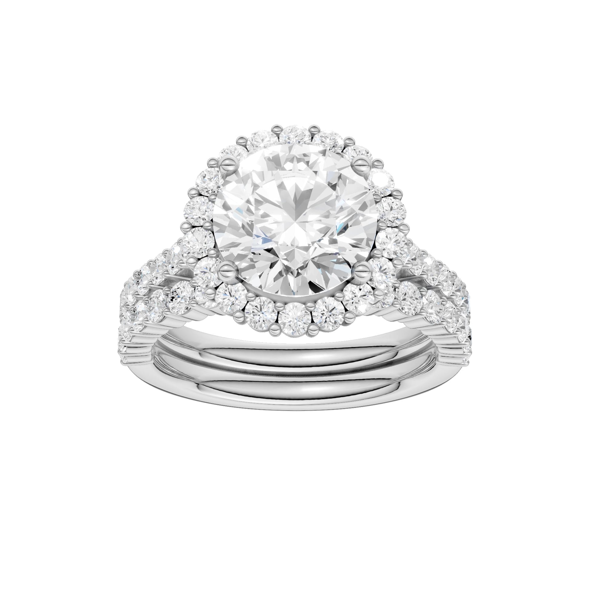 14K 4.00CT Diamond Bridal Set