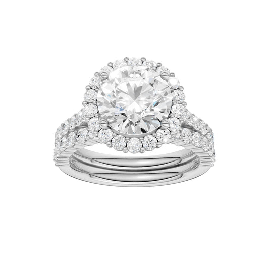 14K 4.00CT Diamond Bridal Set