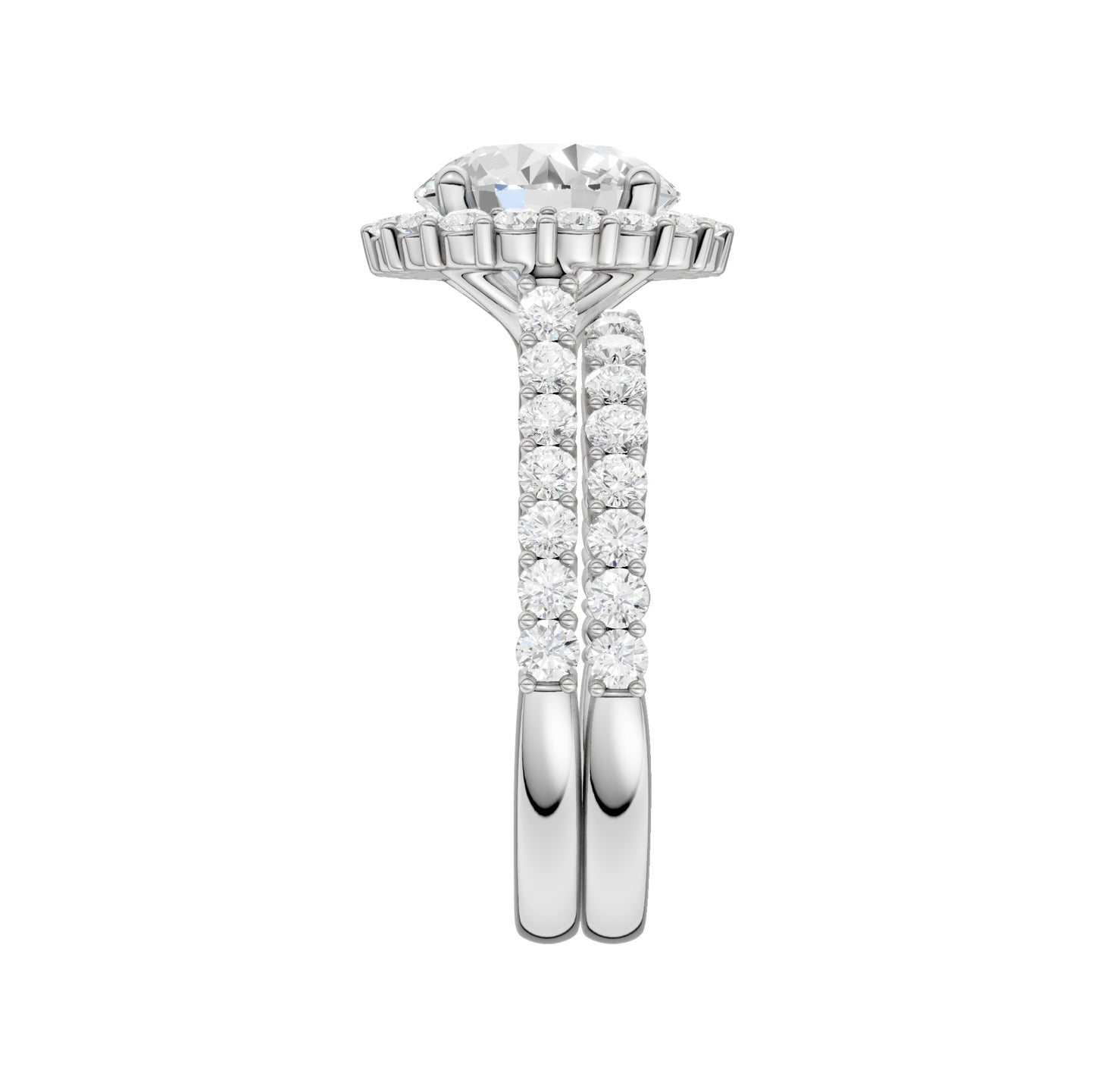 14K 4.00CT Diamond Bridal Set