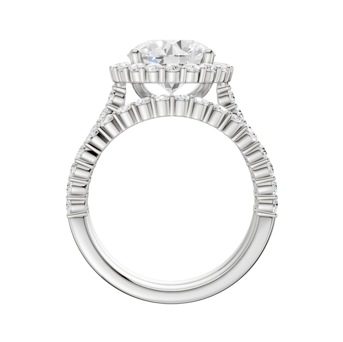 14K 4.00CT Diamond Bridal Set