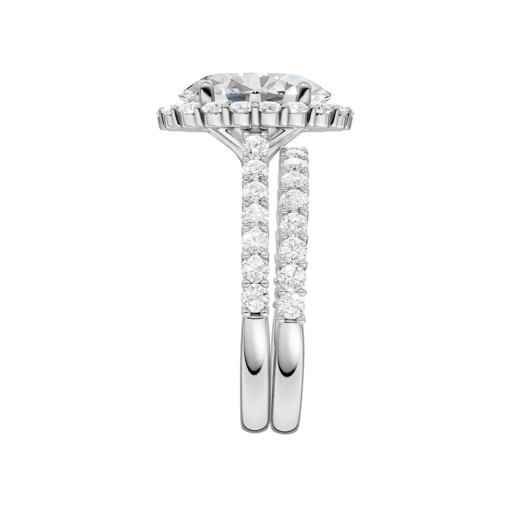 14K 4.00CT Diamond Bridal Set