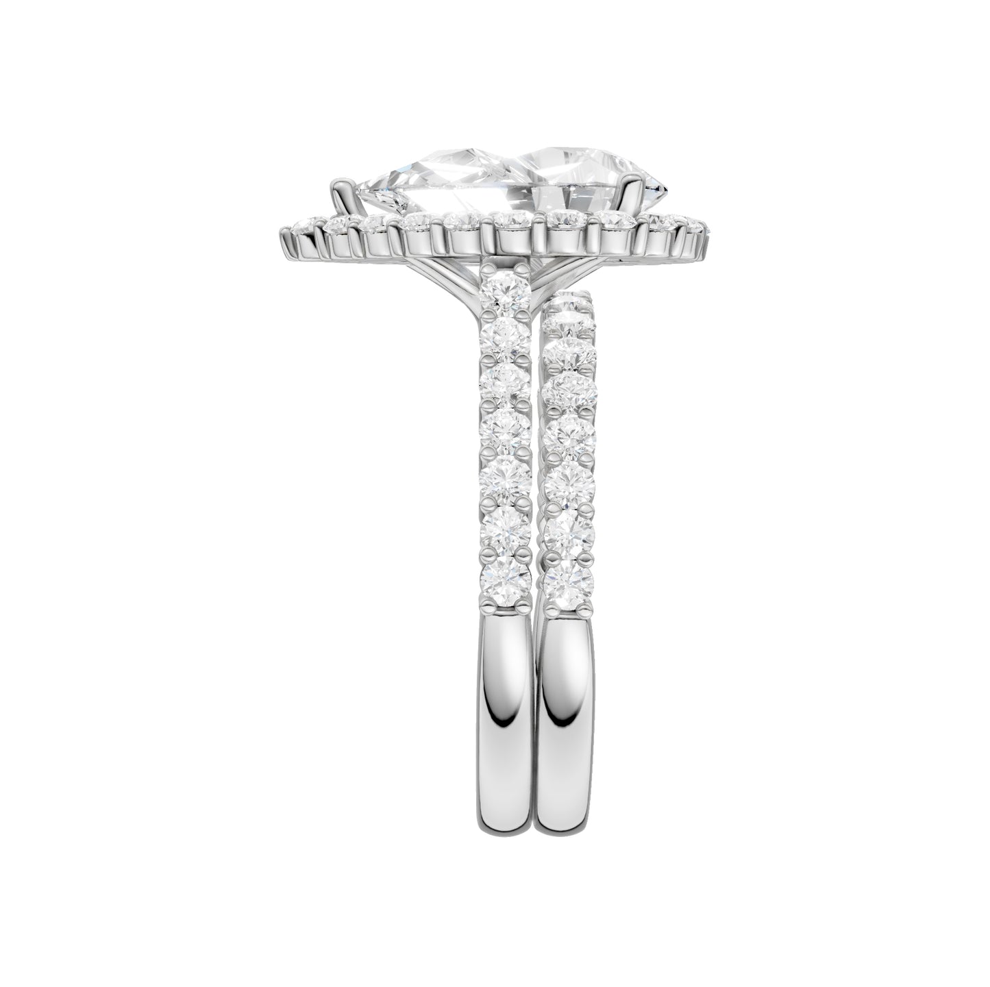 14K 4.00CT Diamond Bridal Set