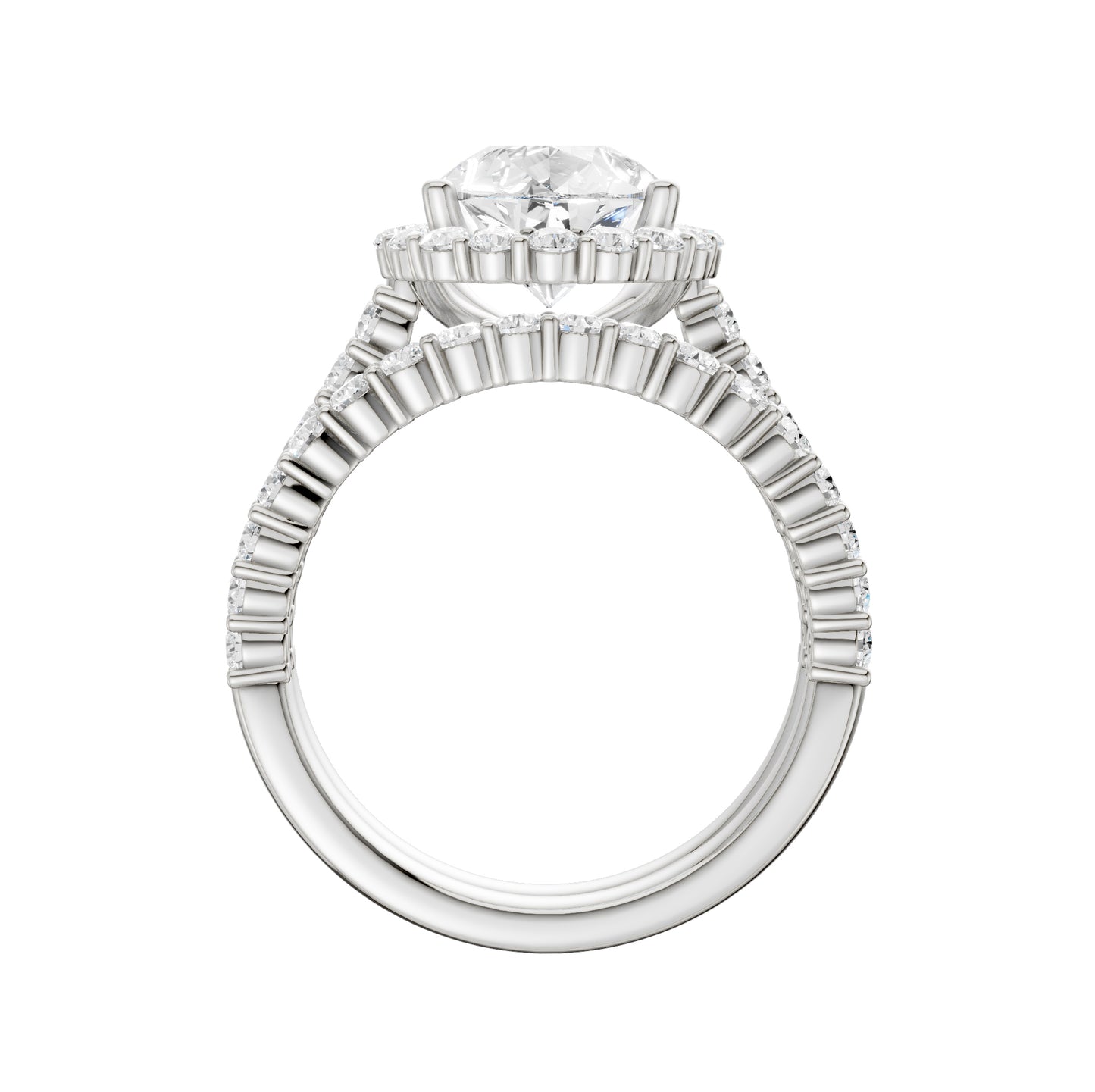 14K 4.00CT Diamond Bridal Set
