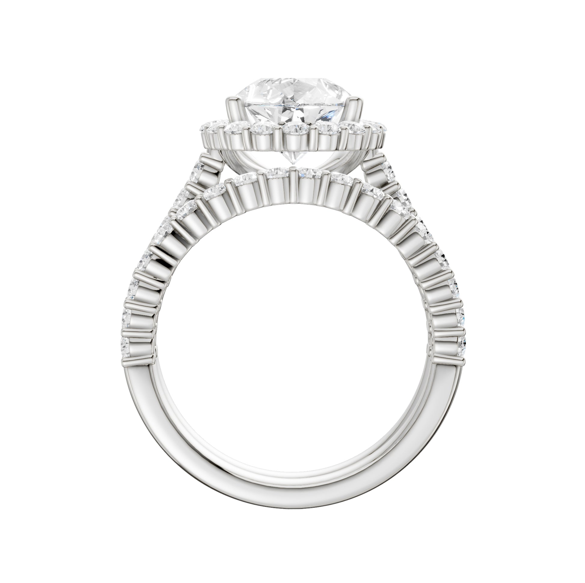 14K 4.00CT Diamond Bridal Set