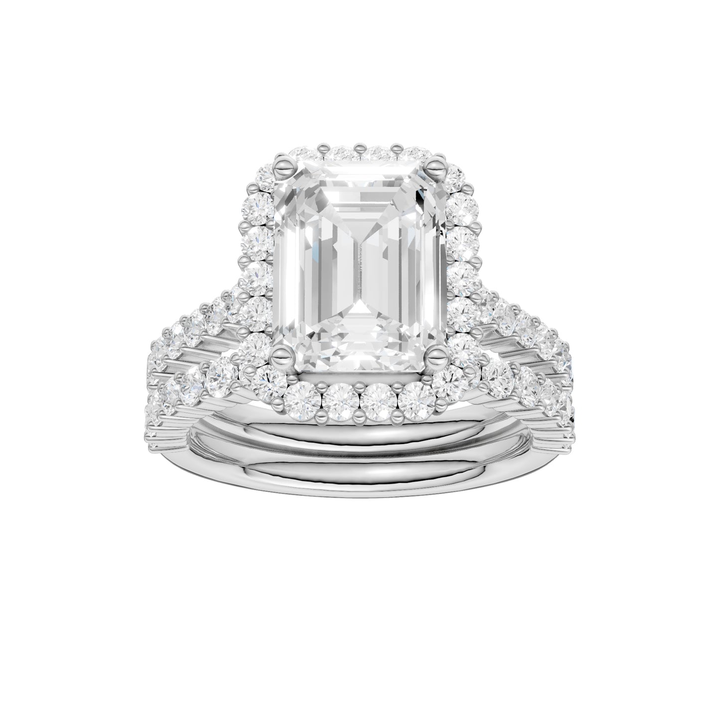 14K 4.00CT Diamond Bridal Set