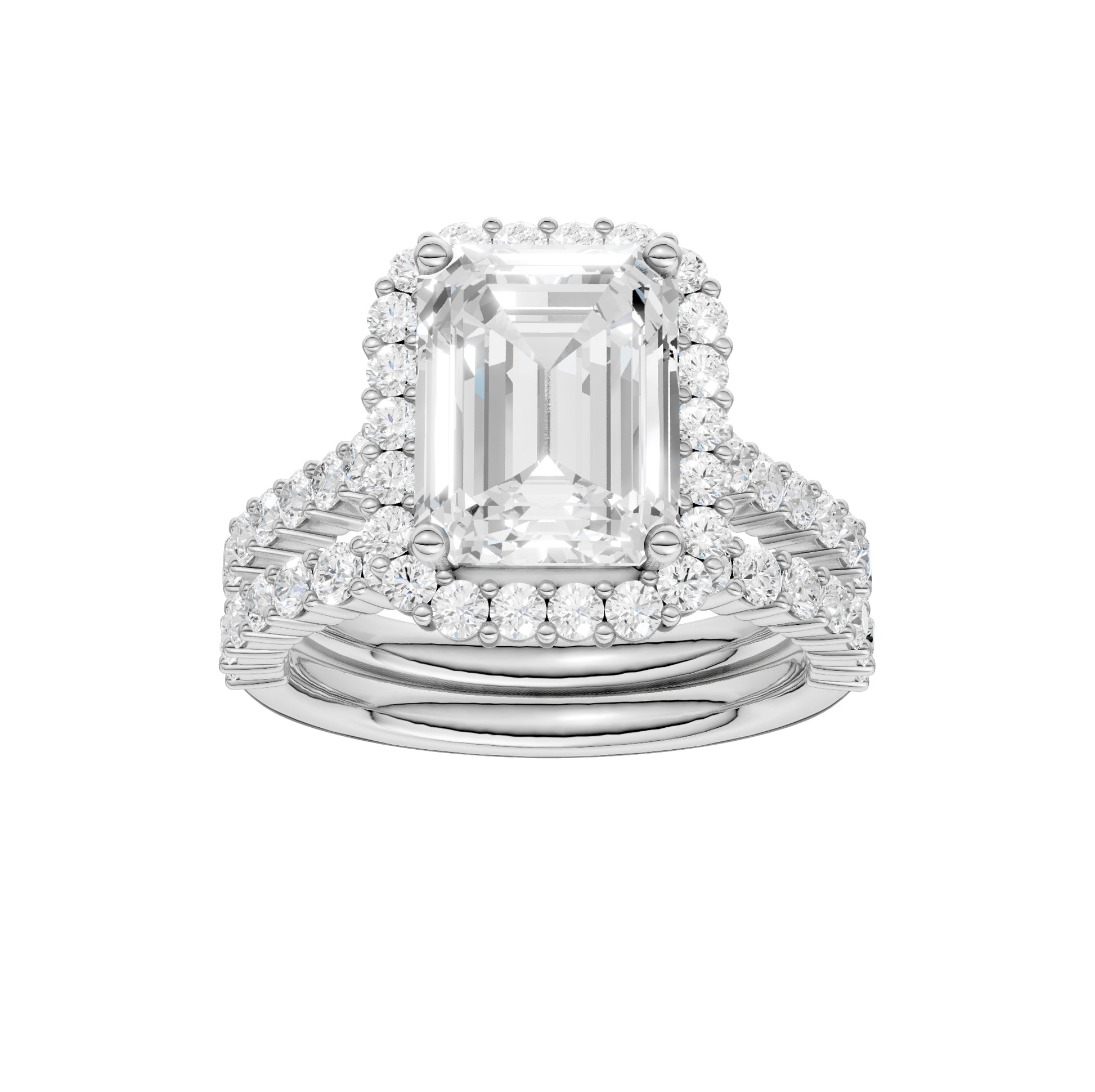 14K 4.00CT Diamond Bridal Set